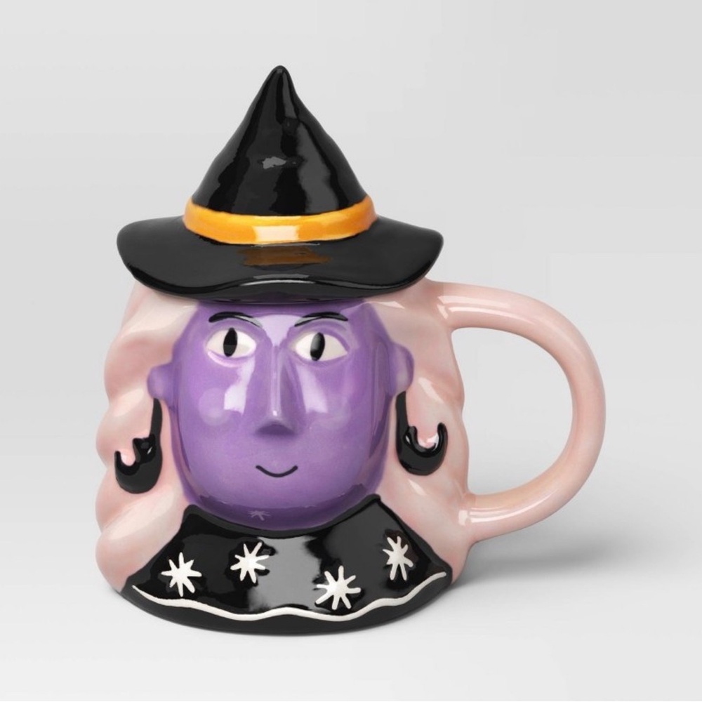 Purple Witch Mug with Lid - Picture 1 of 2